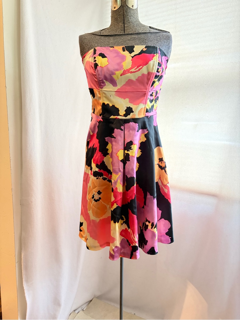 RARE Hale Bob production sample strapless dress 2010